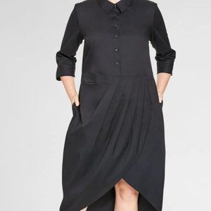 Universal Standard Danielle Brooks Black Shirt Dress